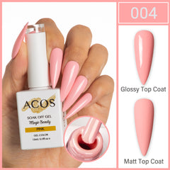 ACOS Magic Beauty Gel Polish Colour Pink (004) - Lashmer