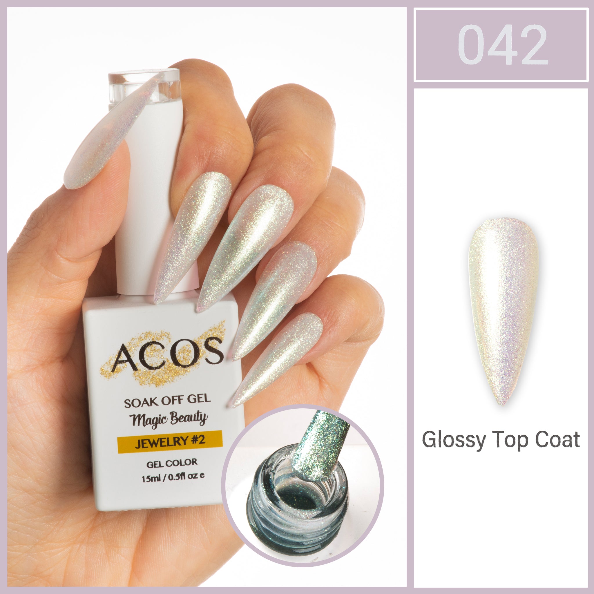 ACOS Magic Beauty Gel Polish JEWELRY #2 (042) - Lashmer