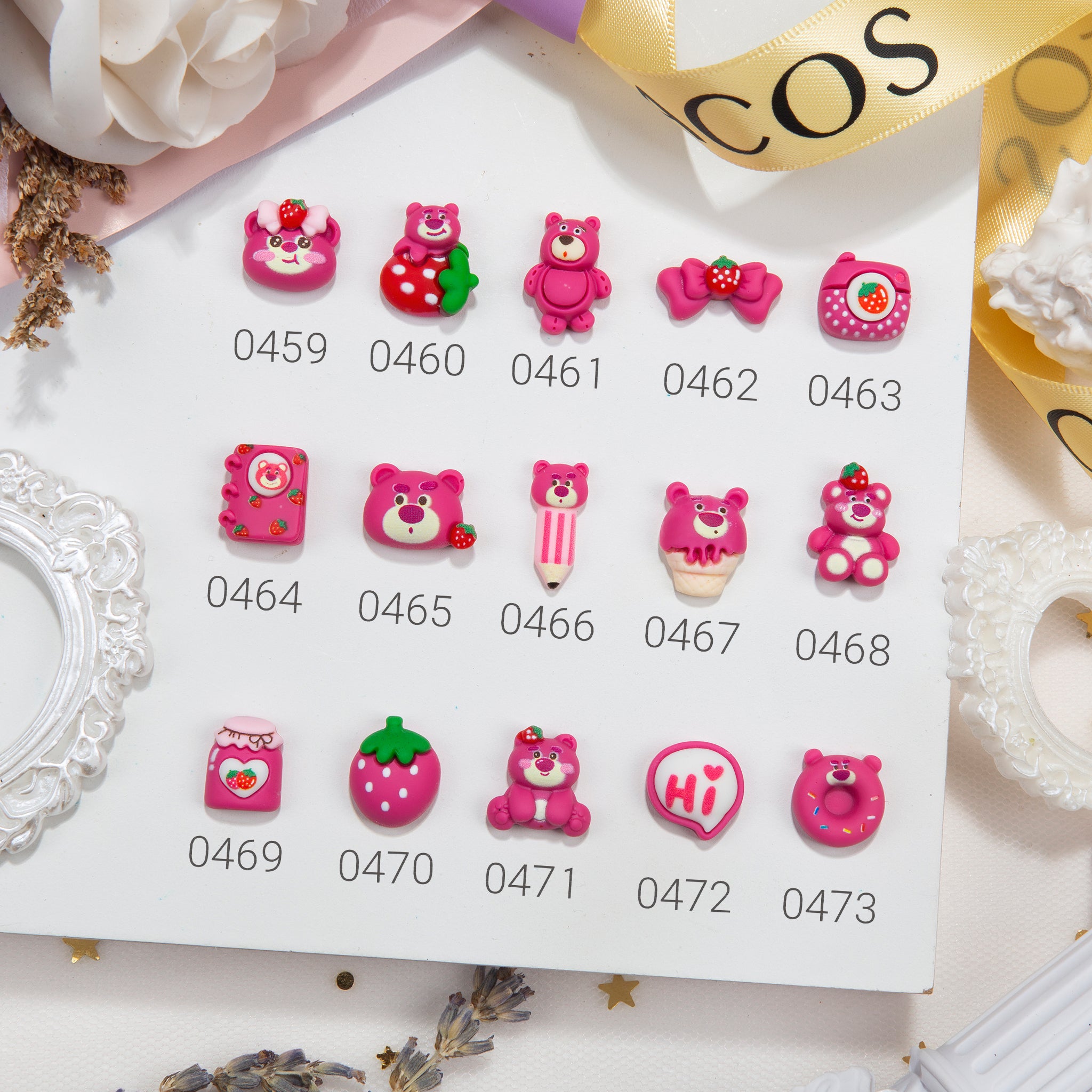 ACOS Resin Nail Art Decorations--5pcs/pack (#0007) - Lashmer