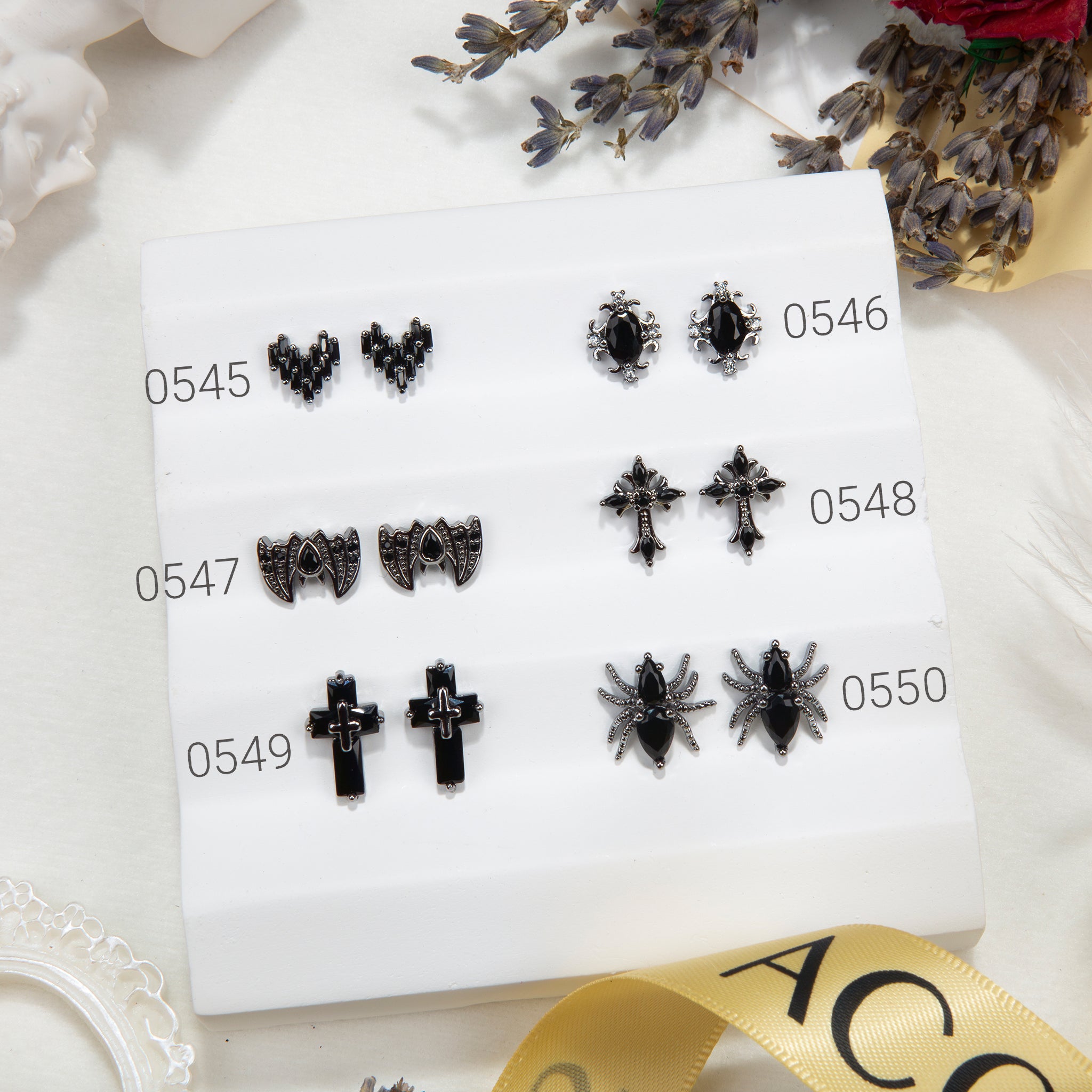ACOS 3D Crystal Jewellery Nail Art Decorations--2pcs/pack (#0006) - Lashmer