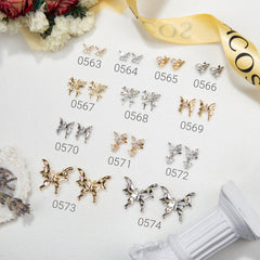 ACOS 3D Crystal Jewellery Nail Art Decorations--2pcs/pack (#0008) - Lashmer
