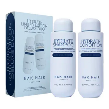 NAK Hydrate Shampoo and Conditioner Duo 500ml (pumps not included) - Lashmer