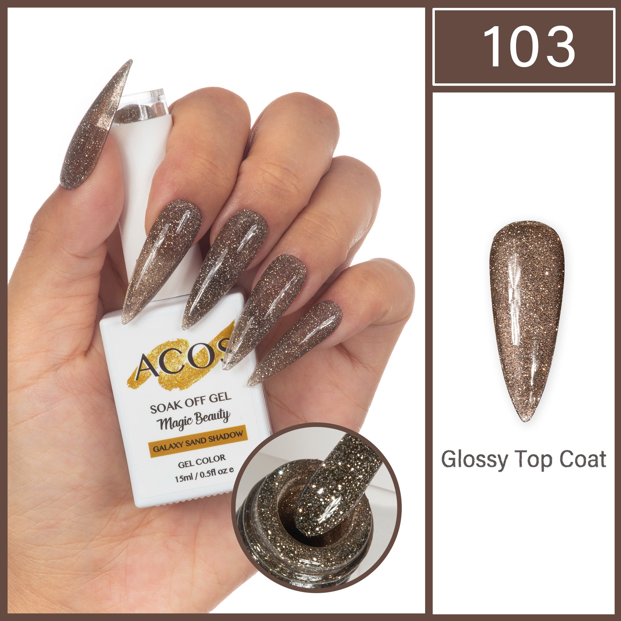 ACOS Magic Beauty Gel Colour Galaxy Sand Shadow(103) - Lashmer