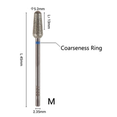 ACOS 5.2mm Conical Round Shape Nail Drill Bit (M) - Lashmer