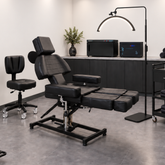 Midnight Navy lash studio fitout package styled room
