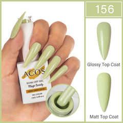 ACOS Magic Beauty Gel Polish Colour Fresh Green Grass(156) - Lashmer