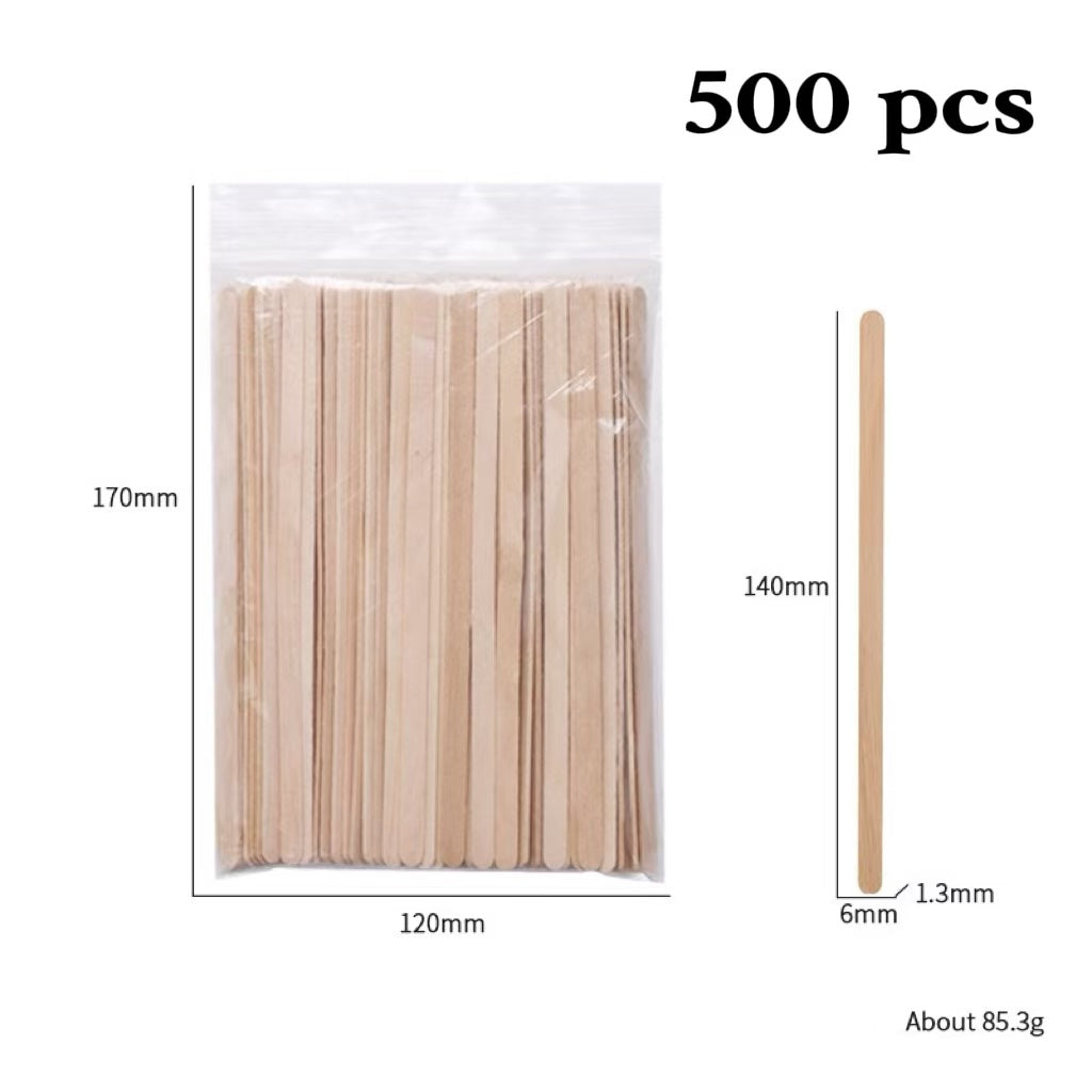 Wooden Wax Applicators – Small (Qty: 500) - Lashmer