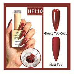 ACOS HEMA-free gel polish in Red Twinkle, colour 118