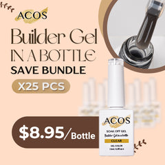 ACOS Clear Color Builder Gel In A Bottle (15ml) - Lashmer