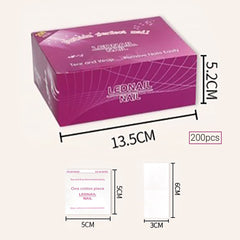 Acetone Gel Polish Removal Pads (200pcs/pack) - Lashmer