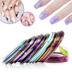 ACOS Nail Art Striping Tape Line - 11 Rolls (1mm wide) - Lashmer