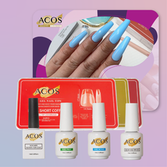 ACOS Soft Gel Press On Nail Kit (4 bottles) - Lashmer