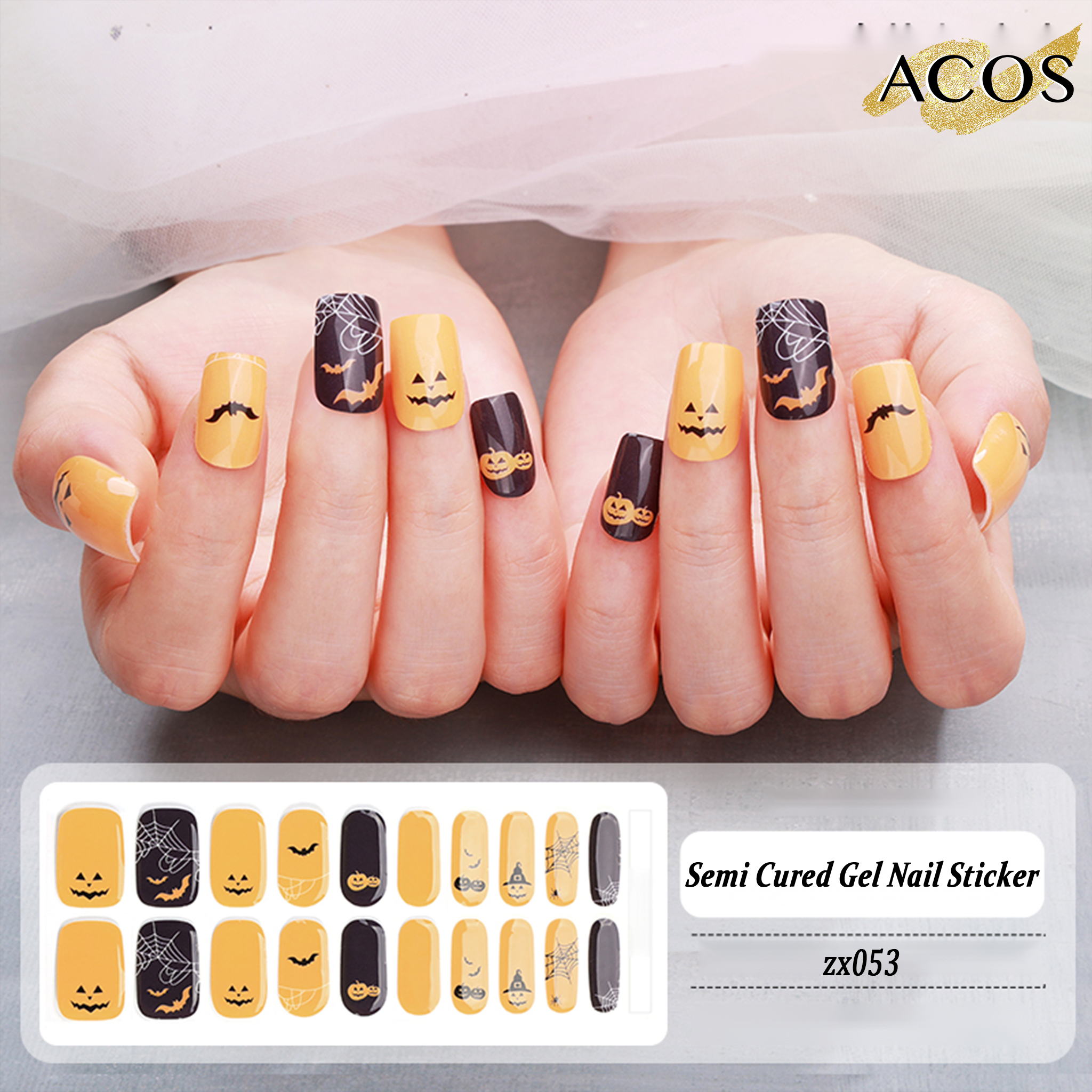ACOS Semi Cured Gel Sticker -- Style #053 - Lashmer