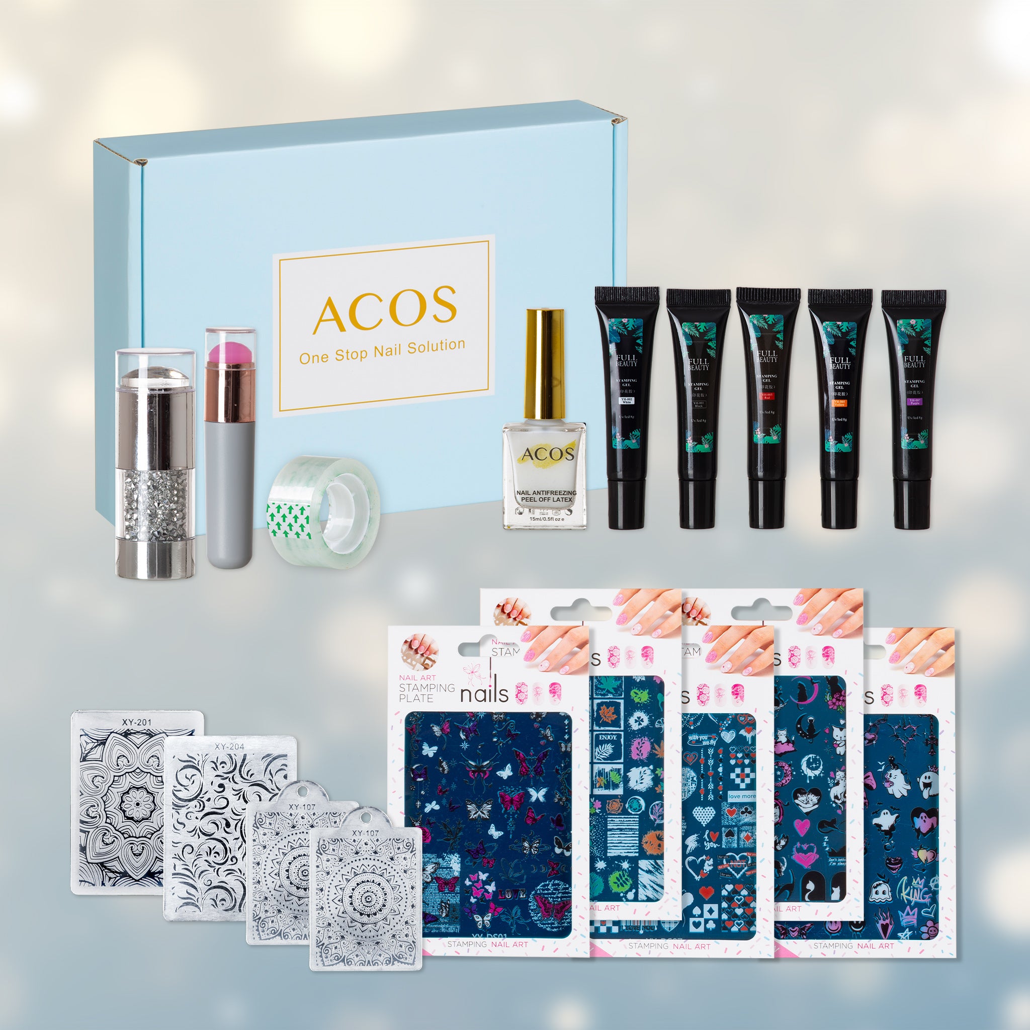 ACOS Dulex Nail Art Stamping Kit - Lashmer