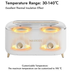 ACOS Professional Duo Wax Heater 2L (White) - Lashmer