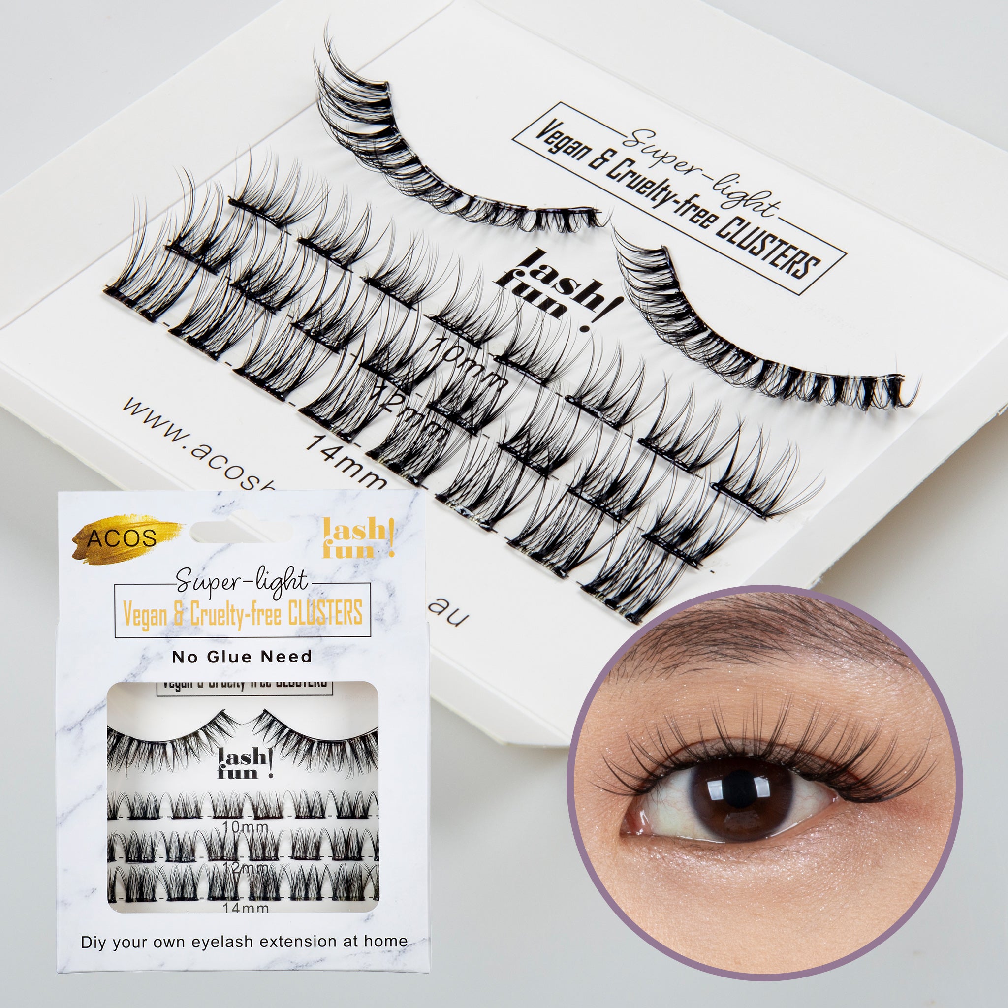 ACOS DIY Feather-Light Cluster Lashes- Style #3 - Lashmer