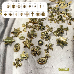 Charm Chrome Hearts Nail Art Decoration (#005) - Lashmer