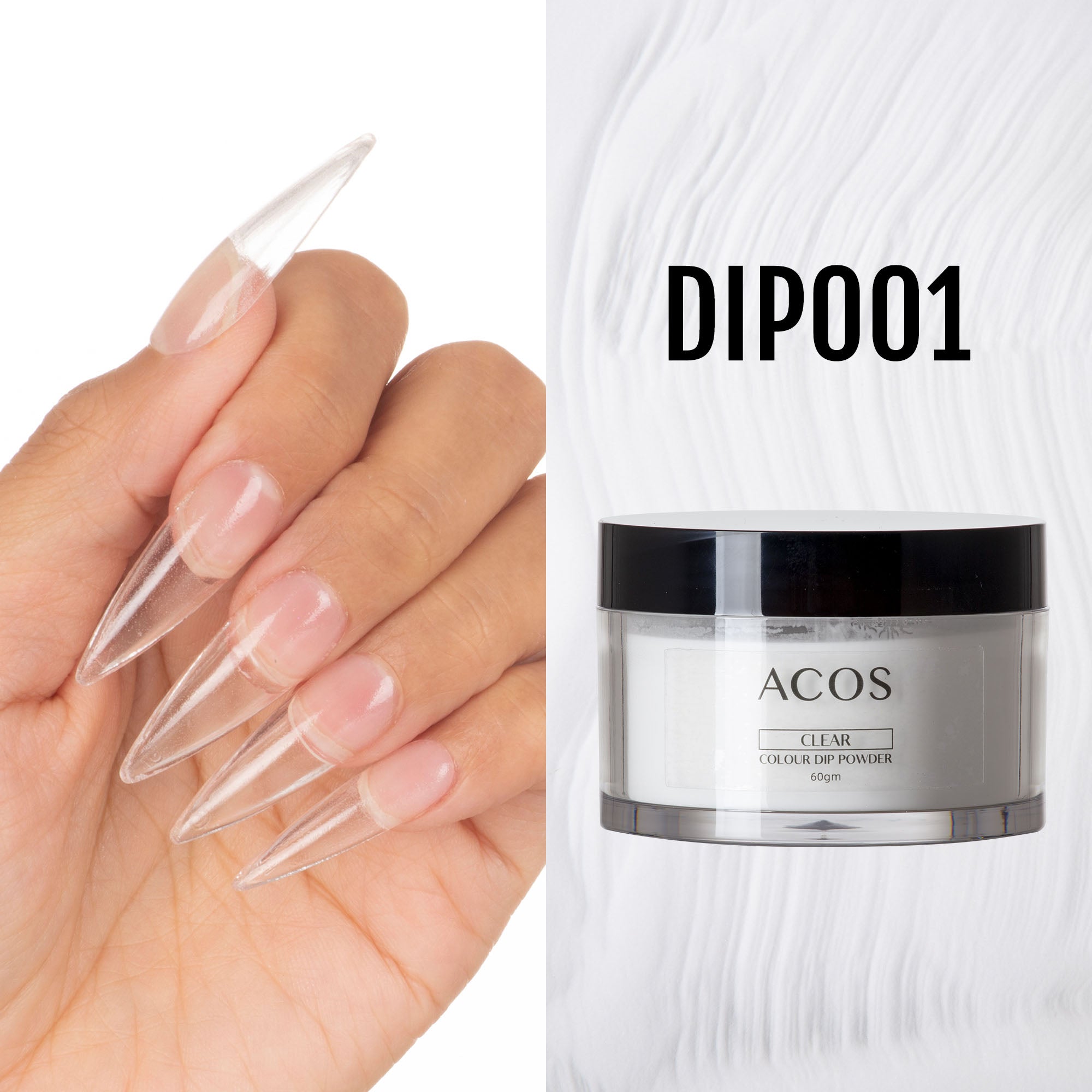 ACOS Dipping Powder Clear Colour (60g) - Lashmer