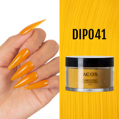 ACOS Dipping Powder Dark Yellow Colour (60g) - Lashmer