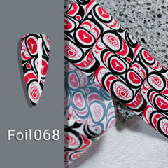 ACOS Transfer Foil Roll - Black Red Foil - Lashmer