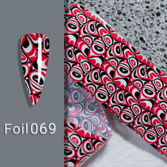 ACOS Transfer Foil Roll - Black Red Foil - Lashmer