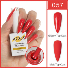 ACOS Magic Beauty Gel Polish Colour CINNABAR (057) - Lashmer