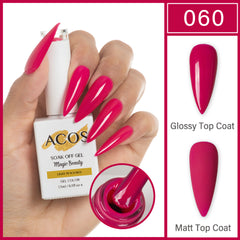 ACOS Magic Beauty Gel Polish Colour Light Peach Red (060) - Lashmer