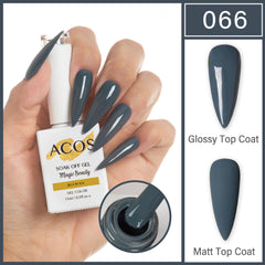ACOS Magic Beauty Gel Polish Colour Blue Black (066) - Lashmer