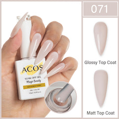 ACOS Magic Beauty Gel Polish Colour TRANSPARENT WHITE (071) - Lashmer