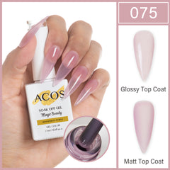 ACOS Magic Beauty Gel Polish Colour TRANSPARENT PURPLE (075) - Lashmer