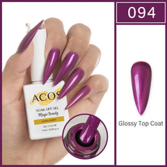 ACOS Magic Beauty Gel Polish GLOSSY PURPLE (094) - Lashmer