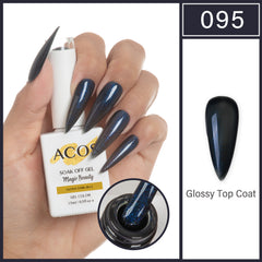 ACOS Magic Beauty Gel Polish GLOSSY DARK BLUE (095) - Lashmer
