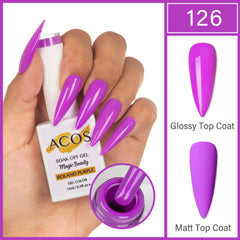 ACOS Magic Beauty Gel Polish Colour Roland Purple(126) - Lashmer