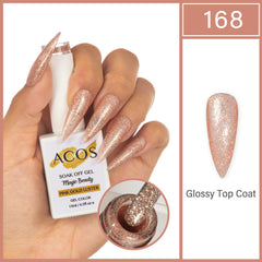 ACOS Magic Beauty Gel Polish Pink Gold Luster(168) - Lashmer