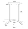 Karma LED 28″ Ceiling Mounted Lamp White 010904 - Lashmer