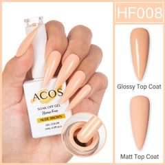 ACOS Hema Free Gel Colour NUDE BROWN (008) - Lashmer