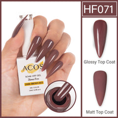 ACOS Hema Free Gel Colour DARK BROWN RED (071) - Lashmer