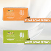 ACOS Soft Gel Nail Tips (Clear Half Cover) - Long French (312pcs/box) - Lashmer