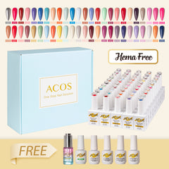 ACOS Hema Free Gel Polish Kit 50 Colours (Series #001) - Lashmer