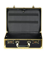 Karma Professional Portable Salon Hard Case Black with Gold Trim