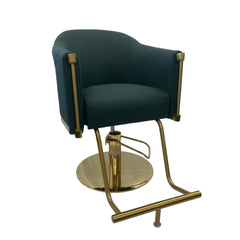 Karma Eden Salon Chair Emerald Green with Gold Base 02182303