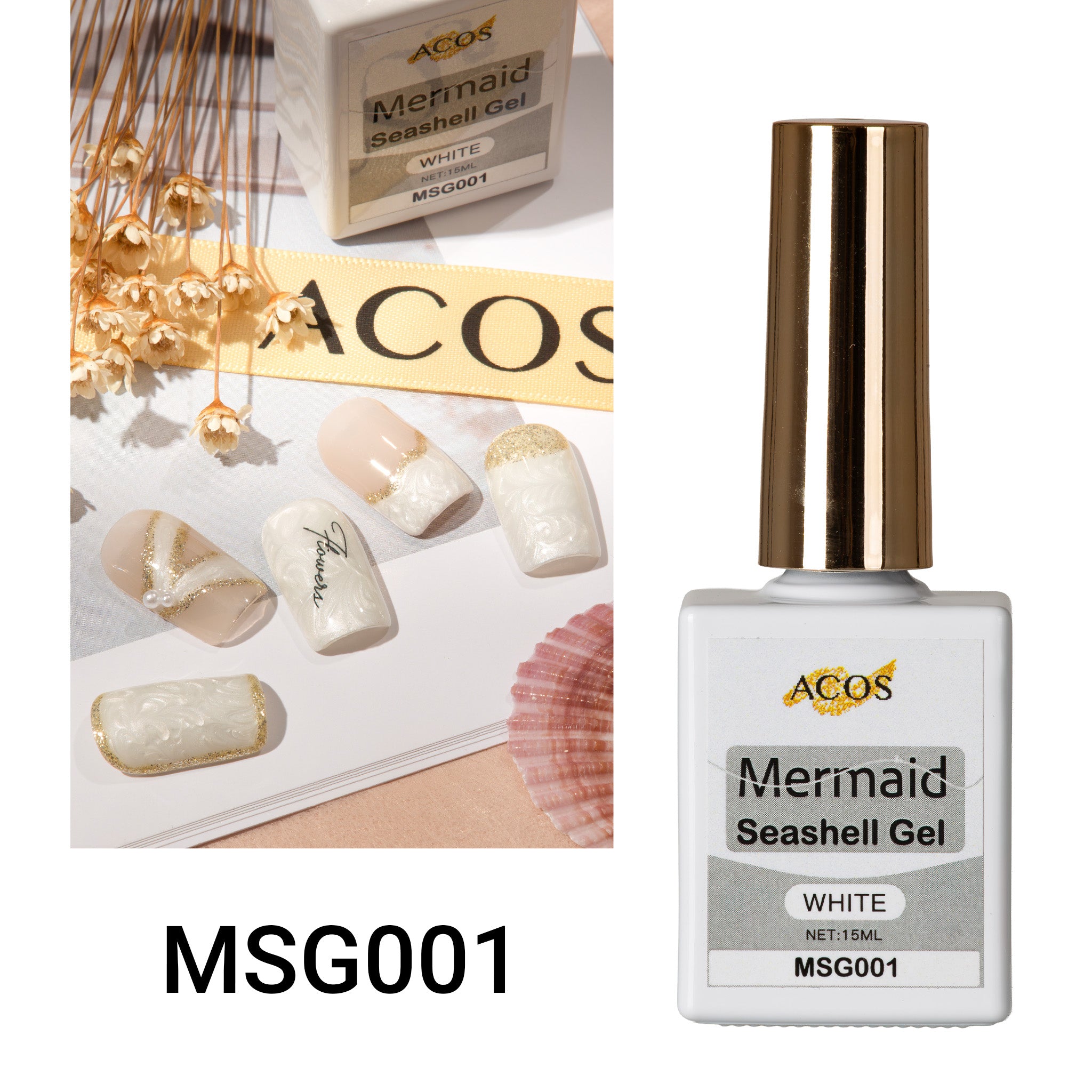 ACOS Mermaid Seashell Gel (10ml) - Lashmer