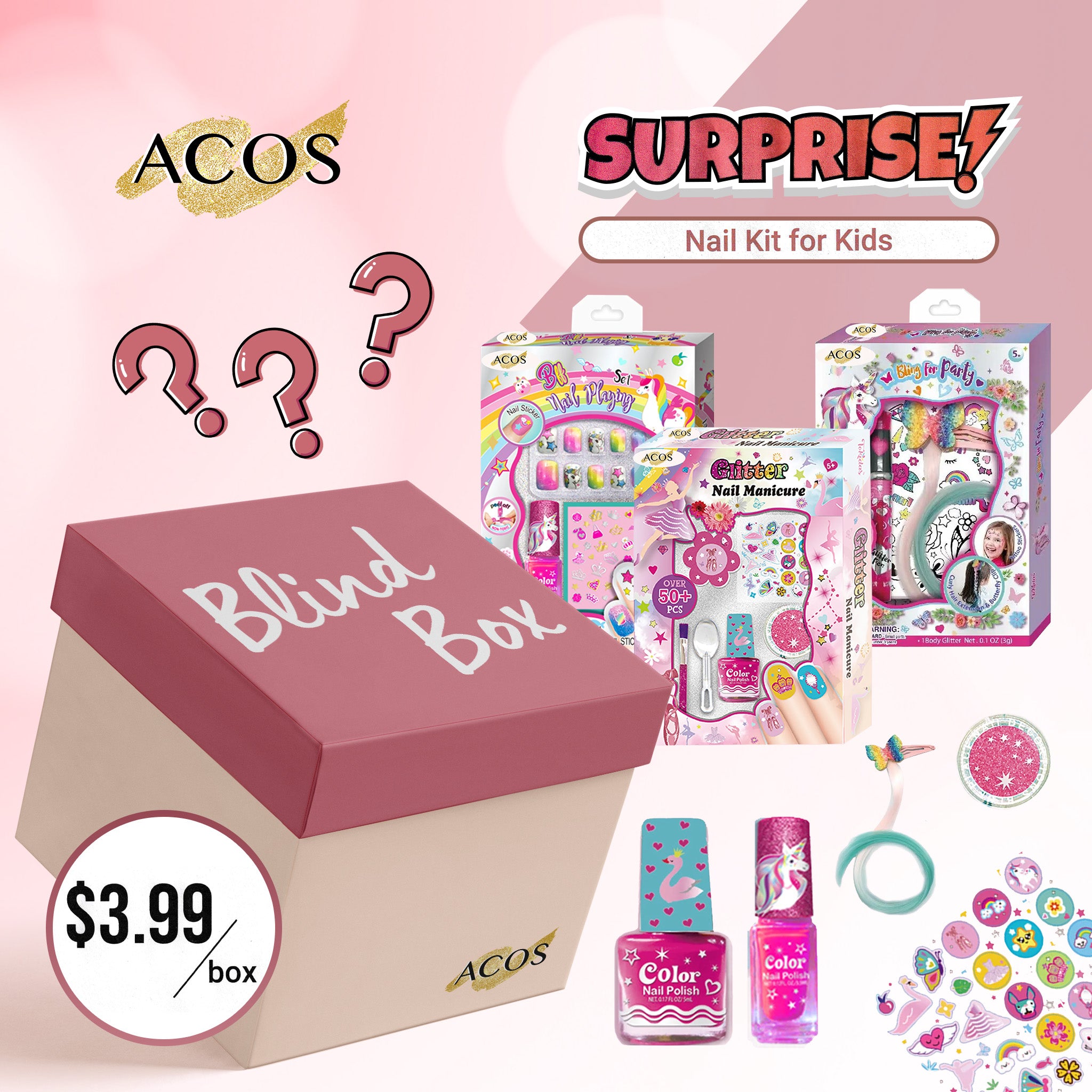 Blind Box (Nail Kit for Kids)--10 Boxes - Lashmer