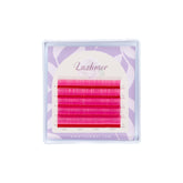 Color Volume lashes Sampler -- PINK Colour (5 lines) - Lashmer