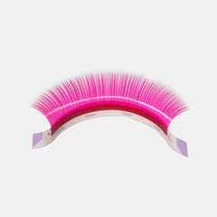 Color Volume lashes Sampler -- PINK Colour (5 lines) - Lashmer