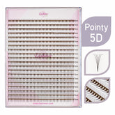 Lashmer Ultra Dark 5D Pointy Narrow Fans (900 Fans) - Lashmer