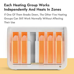 Multi-Function Wax Heater Holds 6 - Lashmer