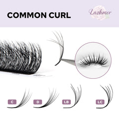 Lashmer 3D Camellia Lashes Mix Tray (20 Lines) - Lashmer