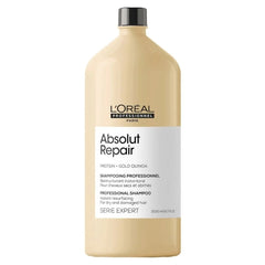 L'Oreal Serie Expert Absolut Repair Gold Quinoa + Protein Shampoo (1.5 L) - Lashmer