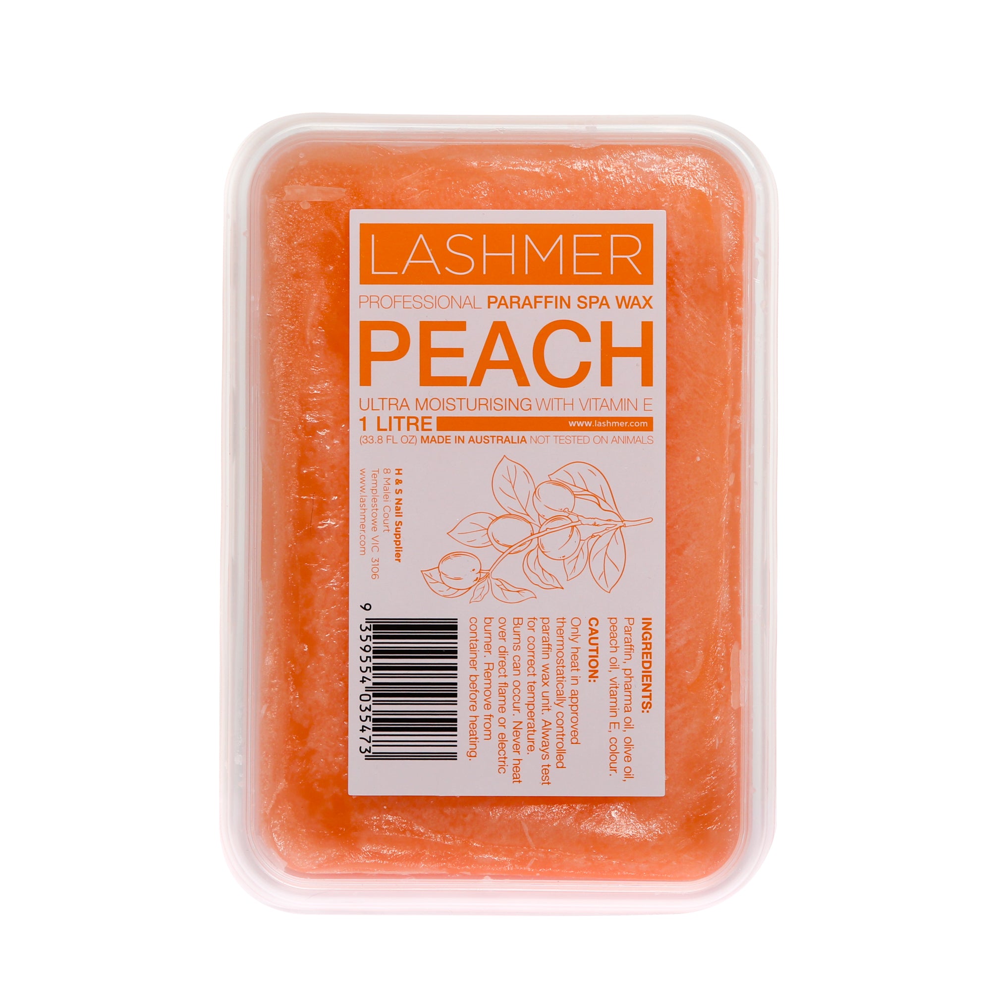 Lashmer Paraffin Wax / 1 Litre_Peach - Lashmer